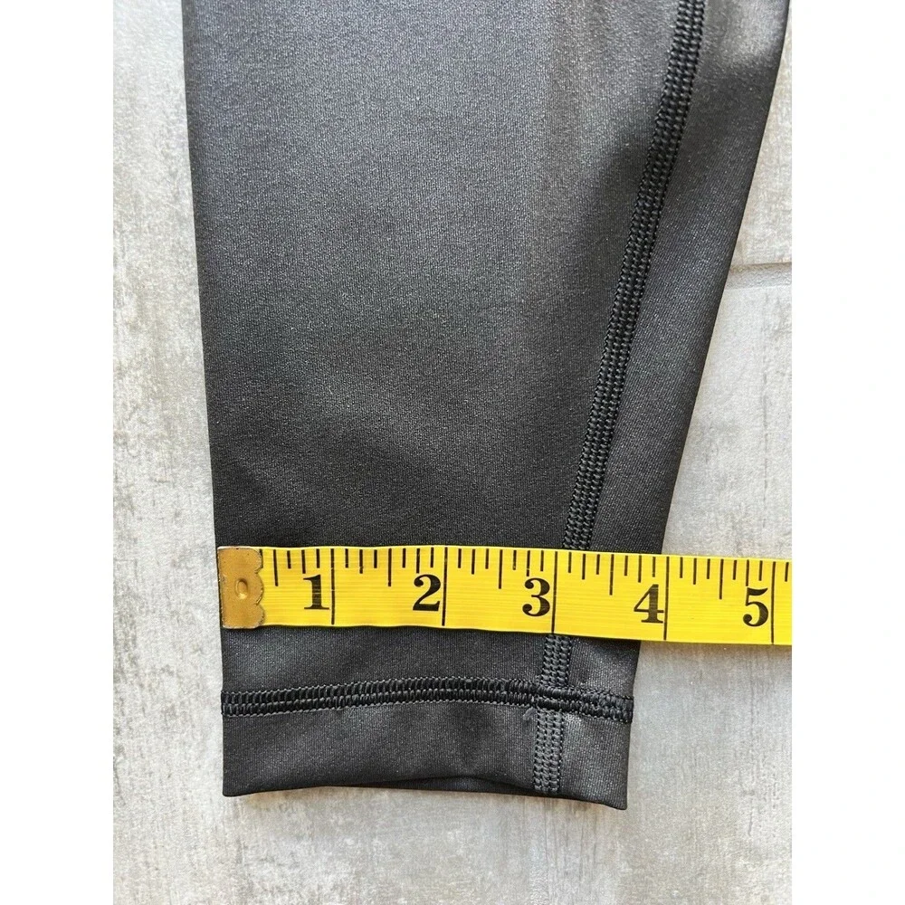 Lululemon Wunder Under High Rise Tight 28” Shine LW5BNJS Matte Black Foil 6
